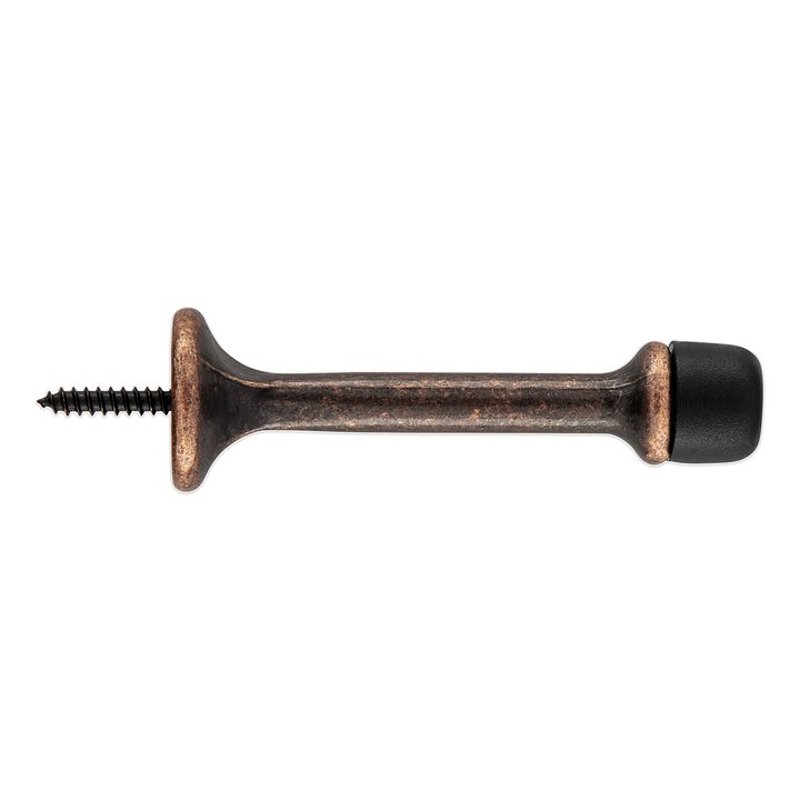National Hardware 236 Series N830-548 Rigid Door Stop, 3-1/16 in Projection, Zinc, Antique Bronze