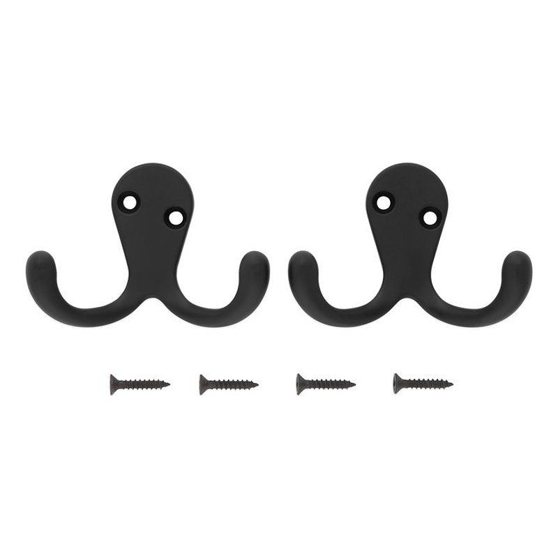 National Hardware N830-597 Cloth Hook, 35 lb, 2-Hook, Matte