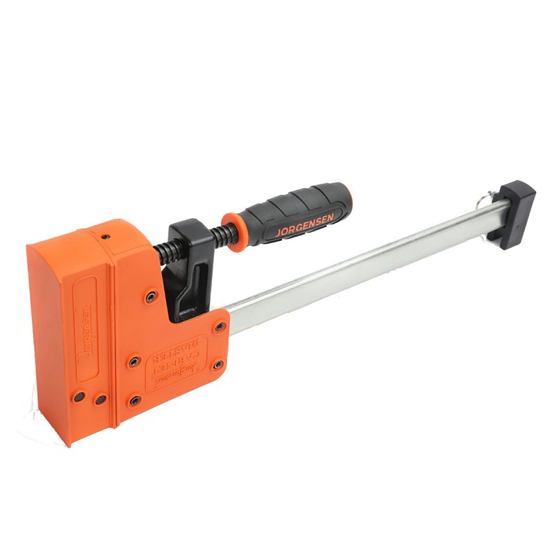 Jorgensen 8012 Jaw Bar Clamp, 1500 lb, 12 in Max Opening Size, 3-7/8 in D Throat, Plastic/Steel Body