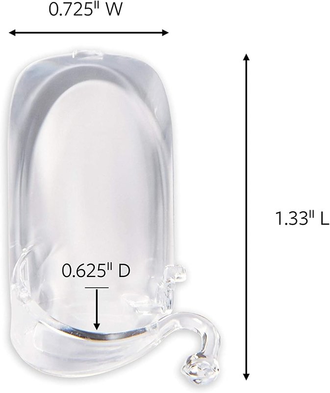 Command 17301CLRAW-ES Rope Light Clip, Plastic, Clear