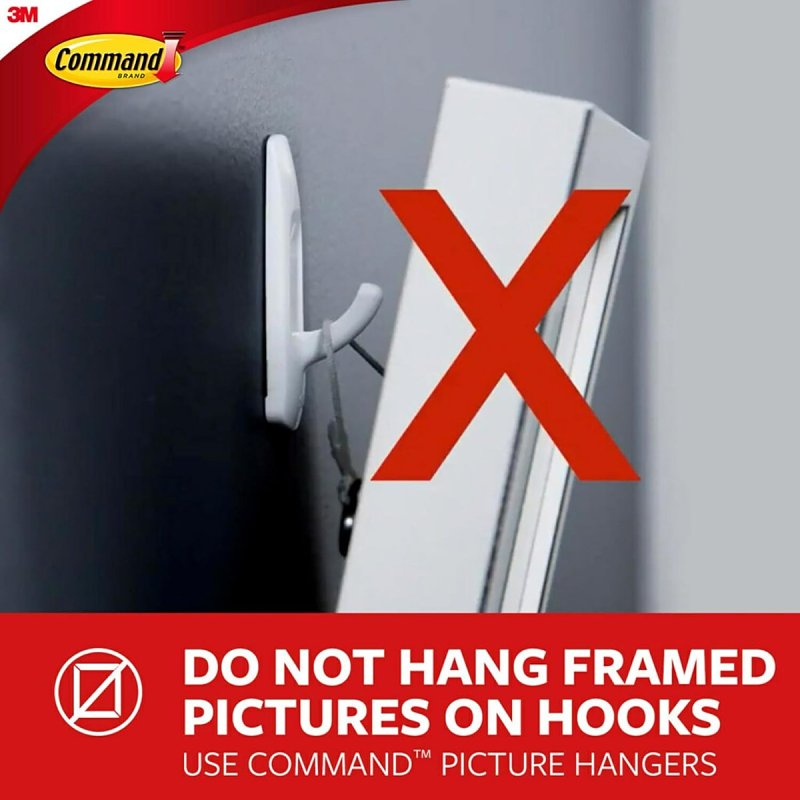 Command 17032BR-4ES Small-Size Decorative Hook, 3/4 in W, Metal/Plastic, Brass, 0.5 lb