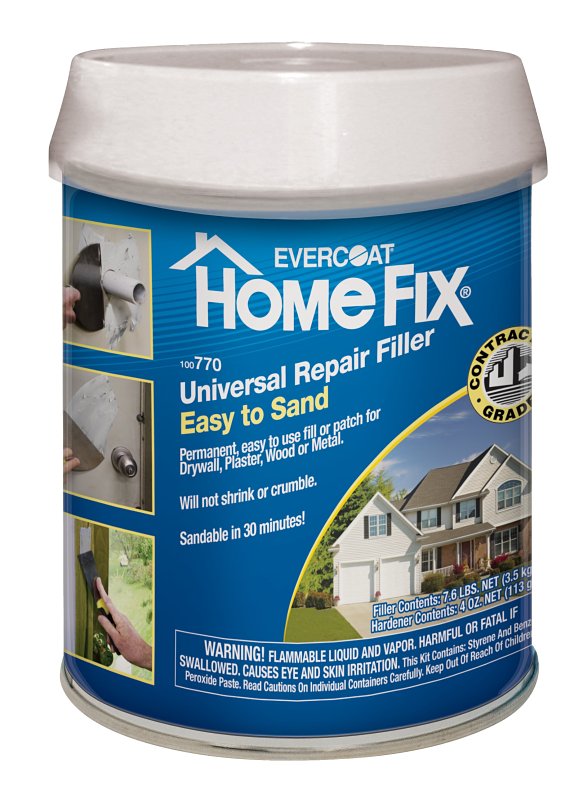Evercoat Home-Fix 100770 Repair Filler, Paste, Aromatic, Gray, 8 lb