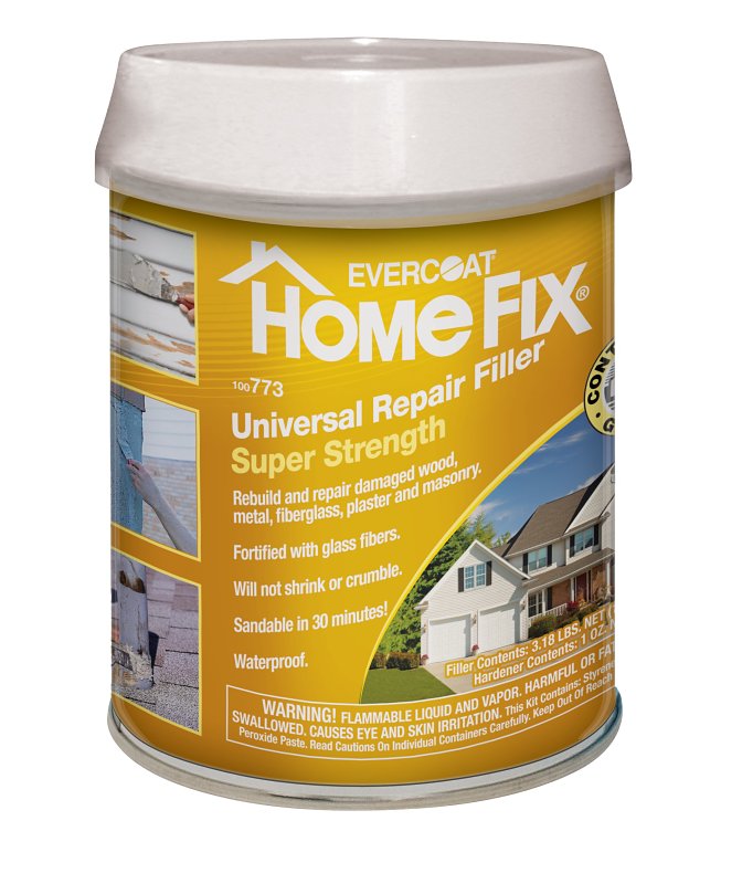 Evercoat Home-Fix 100773 Repair Filler, Paste, Aromatic, Brown, 3.1 lb Can