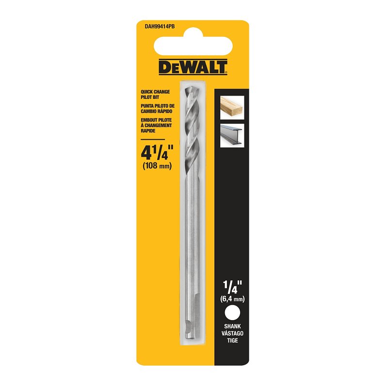 HOLE SAW PILOT BIT 1/4X4-1/4IN