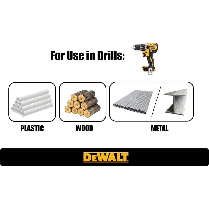 DEWALT DW1369 Drill Bit Set, 29-Piece, HSS, Titanium