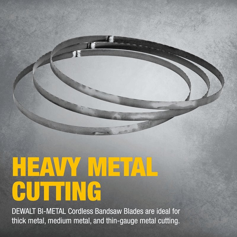 DEWALT DW3982C Band Saw Blade, 1/2 in W, 32-7/8 in L, 14 TPI, HSS Cutting Edge, Bi-Metal