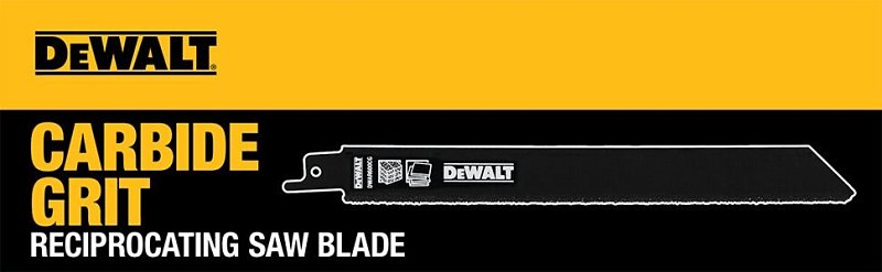 DEWALT DW4843 Series Reciprocating Saw Blade, 3/4 in W, 8 in L, 14 TPI, 5/PK