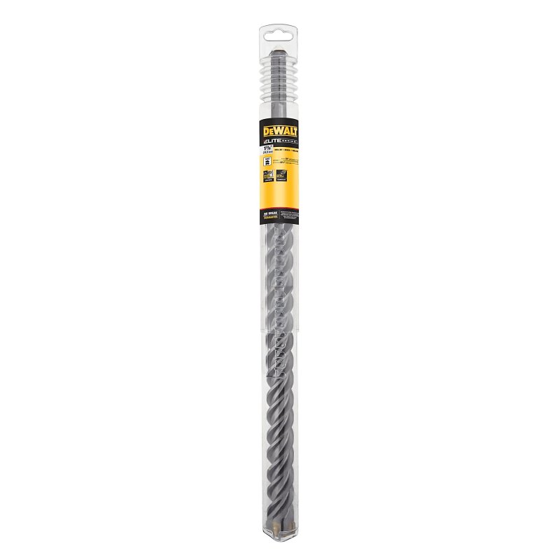 DEWALT ELITE Series DW5827 Drill Bit, 1-3/8 in Dia, 22-1/2 in OAL, High Impact 4 Cutter, SDS Max Shank