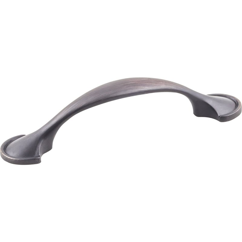 Hardware Resources K4133BORB-8 Cabinet Pull, Brushed Oil-Rubbed Bronze, 4-5/8 in L Handle, 1 in H Handle, Zinc, 8/PK