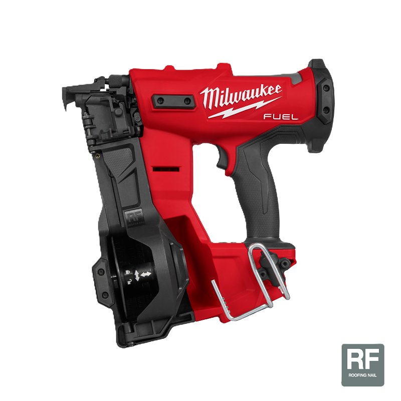 Milwaukee M18 FUEL 2909-20 Coil Roofing Nailer, Tool Only, 18 V, 3 Ah, 1100 Magazine, 15 deg Collation, Coil Collation