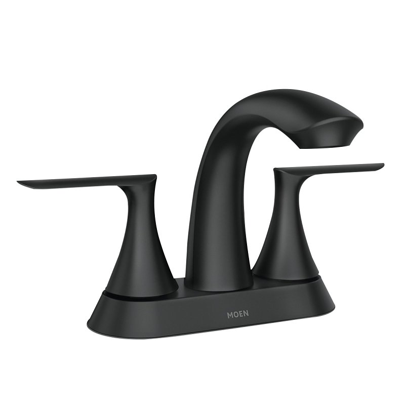 Moen Findlay Series 84515BL Bathroom Faucet, 1.2 gpm, 2-Handle, 3-Faucet Hole, Metal/Plastic/Stainless Steel