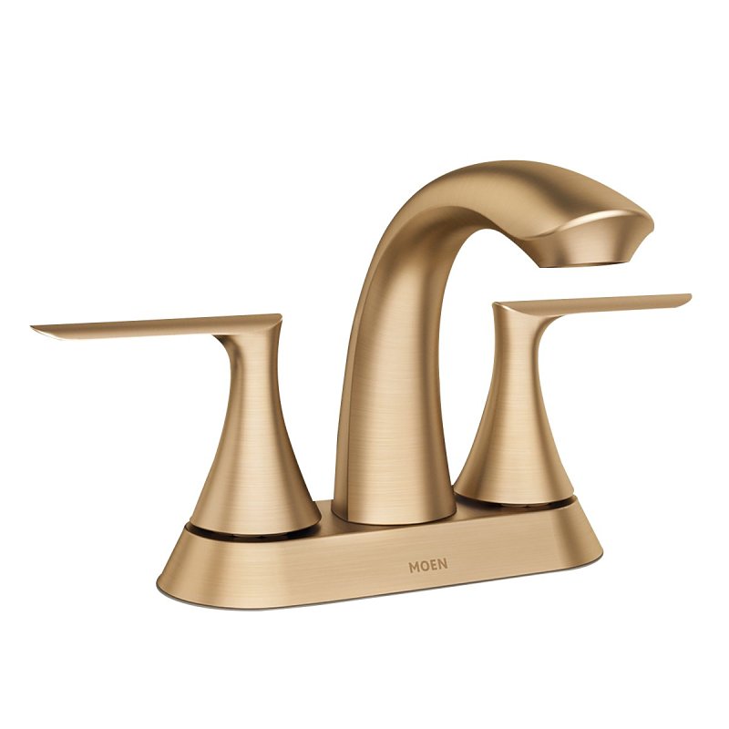 Moen Findlay Series 84515BZG Bathroom Faucet, 1.2 gpm, 2-Handle, 3-Faucet Hole, Metal/Plastic/Stainless Steel