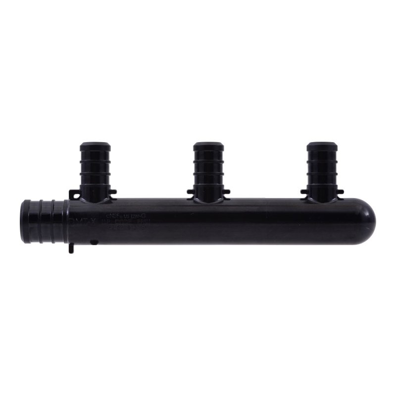 SharkBite UPMPT3C Multi-Port Closed Pipe Tee, 3-Inlet, 3/4 in Inlet, 1/2 in Outlet, Acudel Polymer