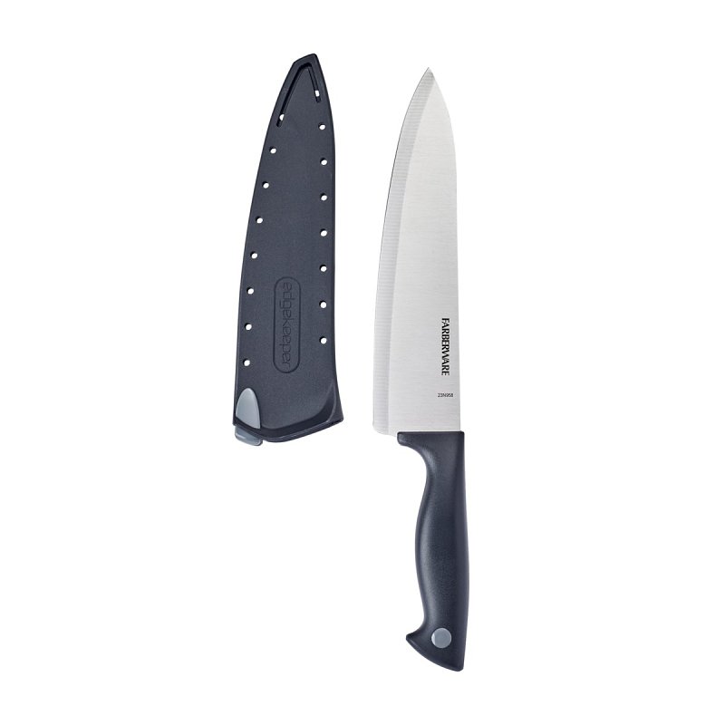 Farberware 5301746 Chef's Knife, 8 in L Blade, Stainless Steel Blade, Polypropylene Handle, Self-Sharpening Blade