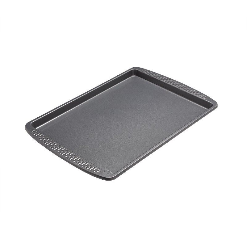LifetimeBrands 5296036 Baking Sheet, 18 in L, 13 in W, Carbon Steel, Gray