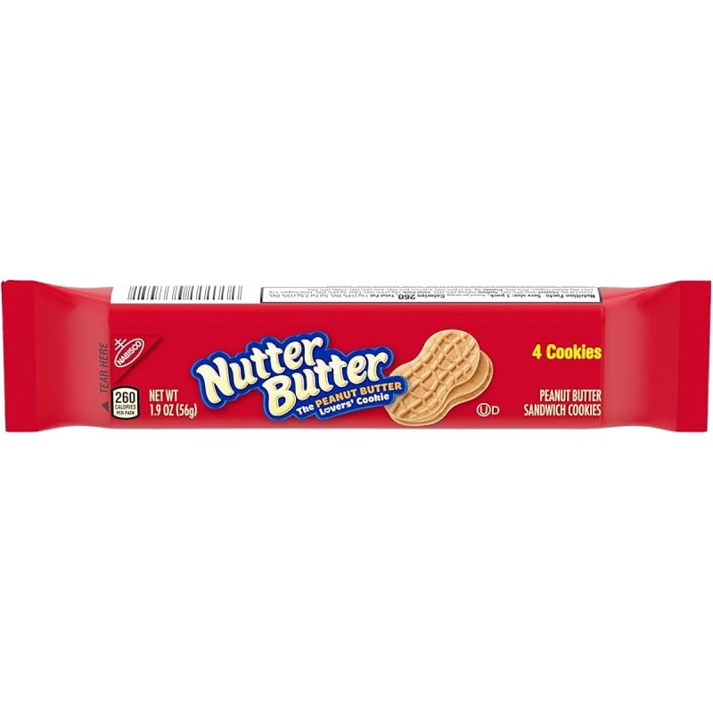 Nutter Butter 786330 Lunchbox Cookies, Artificial Flavor, 1.9 oz Pack