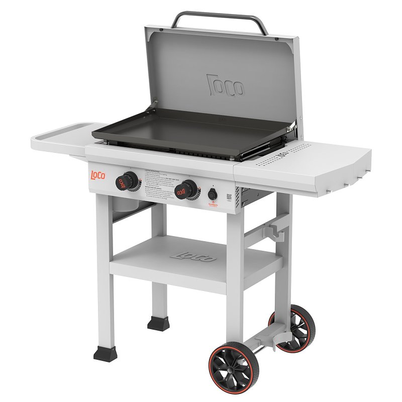 LoCo SmartTemp Series 2023050175 Classic Griddle, Propane, 2-Burner, 467 sq-in Primary Cooking Surface, Rack Storage