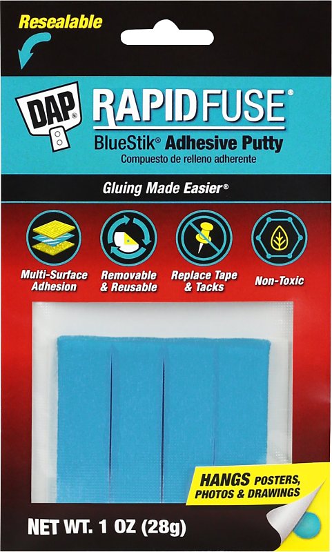 DAP Bluestik 01201 Adhesive Putty, Blue