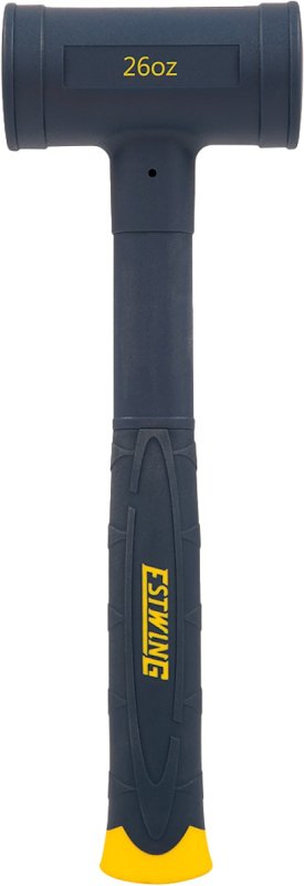 Estwing CCD26 Dead Blow Hammer, 26 oz Head, Smooth Face Head, Polyurethane/Steel Head, 12-3/4 in OAL