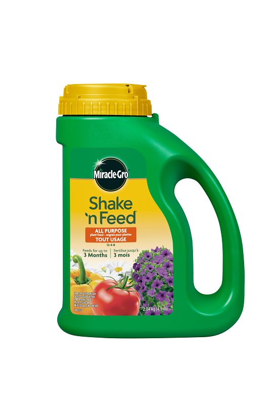 Miracle-Gro 2670106 Plant Food, 2.04 kg Shaker Jug, Granular, 12-4-8 N-P-K Ratio