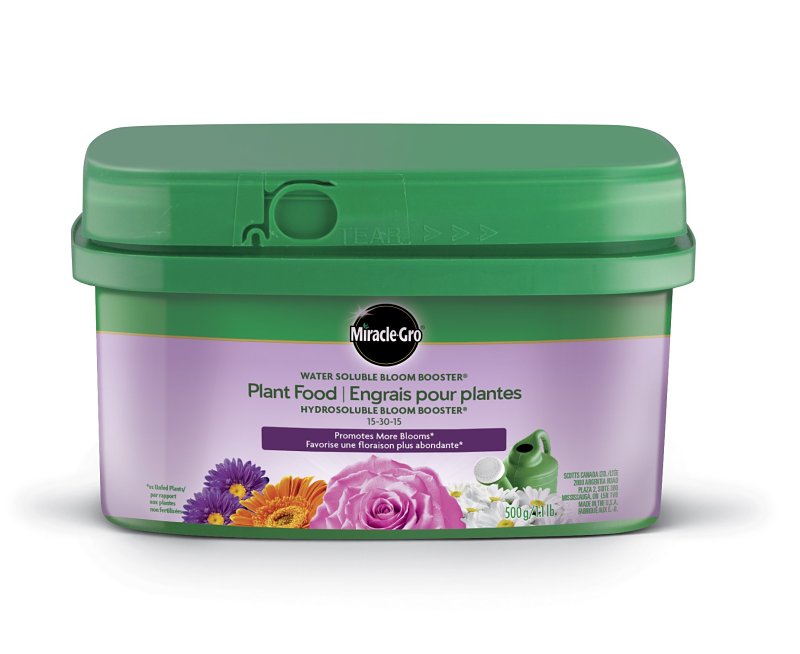Miracle-Gro 2756210 Water Soluble Plant Food, 500 g, Powder, Solid, 15-30-15 N-P-K Ratio