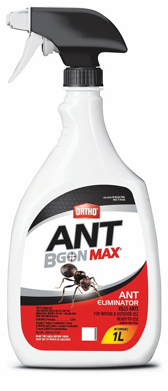 Ortho Ant B Gon Max 0189610 Ant Eliminator, Liquid, Spray Application, 1 L Bottle