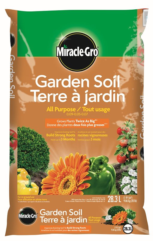 Miracle-Gro 72229430 Garden Soil, 28.3 L Bag