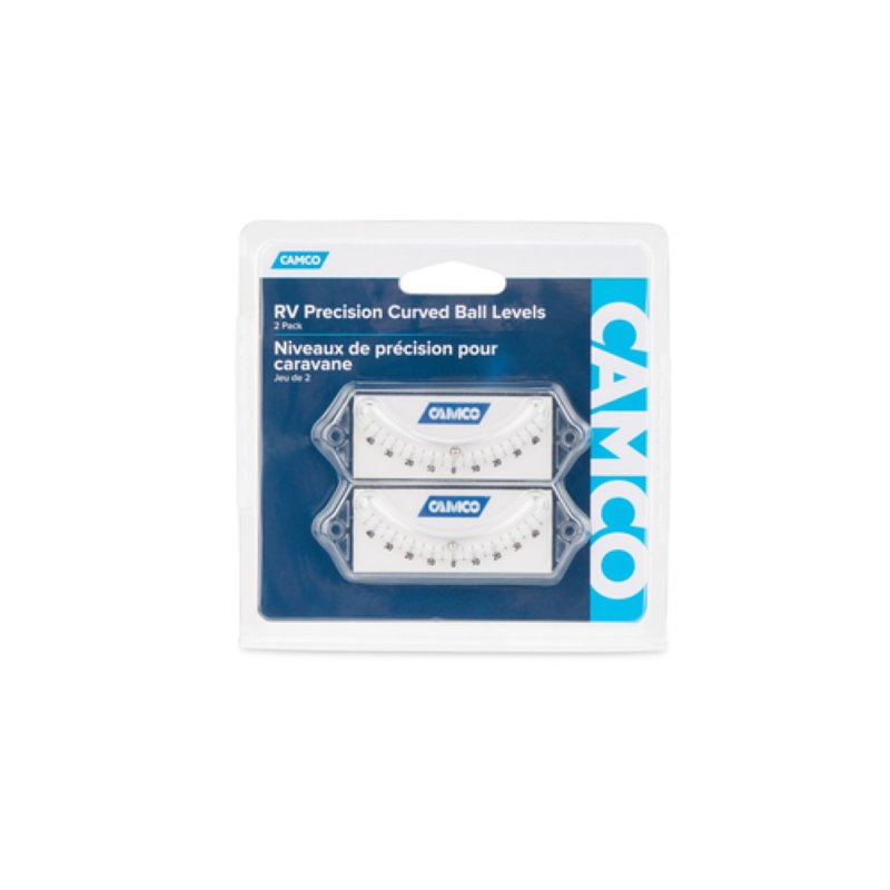 Camco USA 25553 Curved Ball RV Level, White