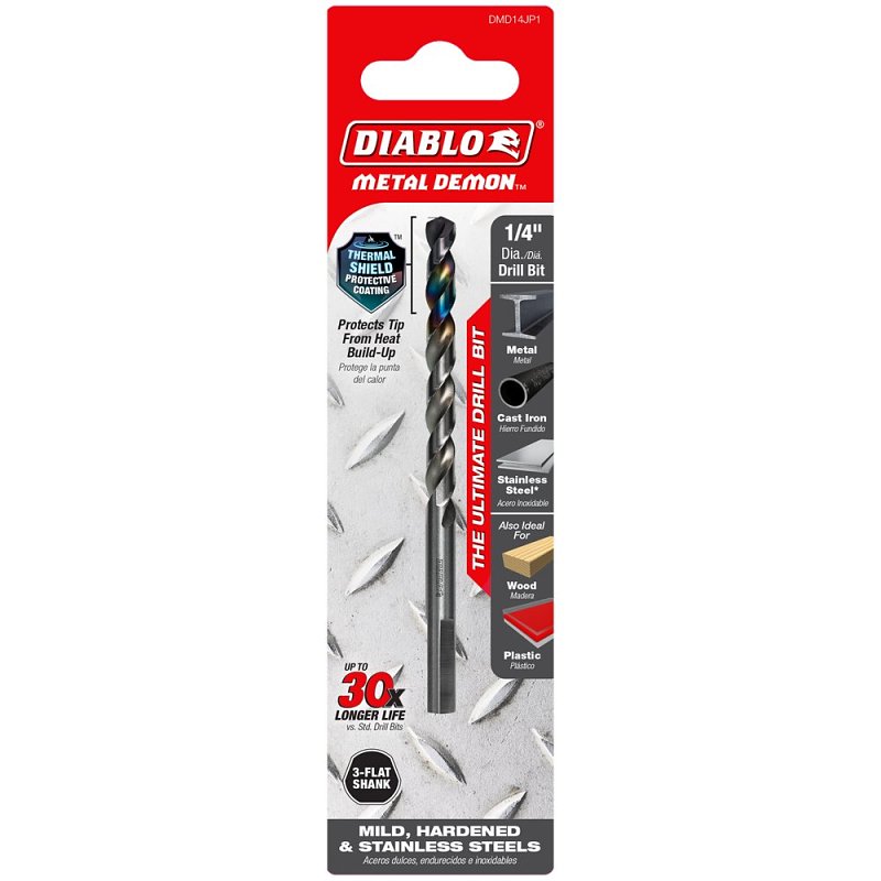 DRILL BIT FOR METAL 1/4 X 4IN