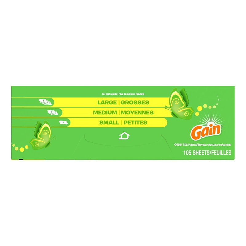 Gain 97835 Softener Sheet, Original, Fabric
