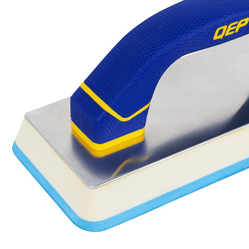 QEP 10074-8 Universal Float, 9-1/2 in L, 4 in W, Comfort Handle, Aluminum/Rubber, Blue