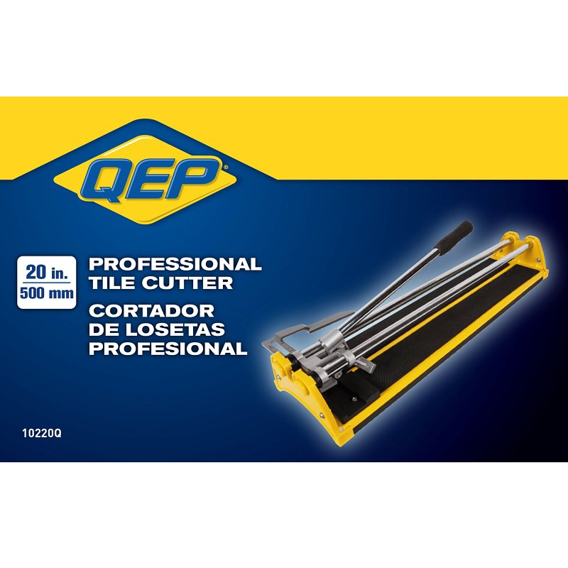 QEP 10220Q Series Cutter, 20 in L Dimensions, 1/2 in Cutting Capacity, Cut Material: Tile, Tungsten Carbide Blade