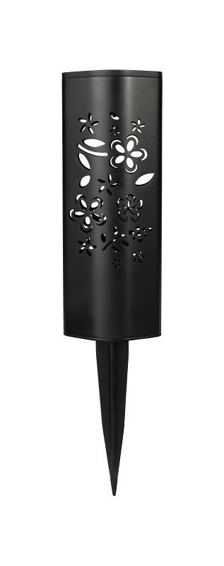 Boston Harbor 28207 Solar Light, Ni-MH Battery, AA Battery, 1-Lamp, LED Lamp, Plastic Fixture, Black