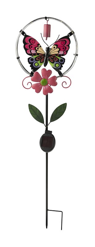 Boston Harbor 28210 Solar Light, Ni-MH Battery, AAA Battery, 1-Lamp, LED Lamp, Blue/Pink, Battery Included: Yes