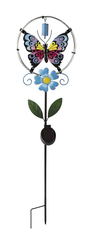 Boston Harbor 28210 Solar Light, Ni-MH Battery, AAA Battery, 1-Lamp, LED Lamp, Blue/Pink, Battery Included: Yes