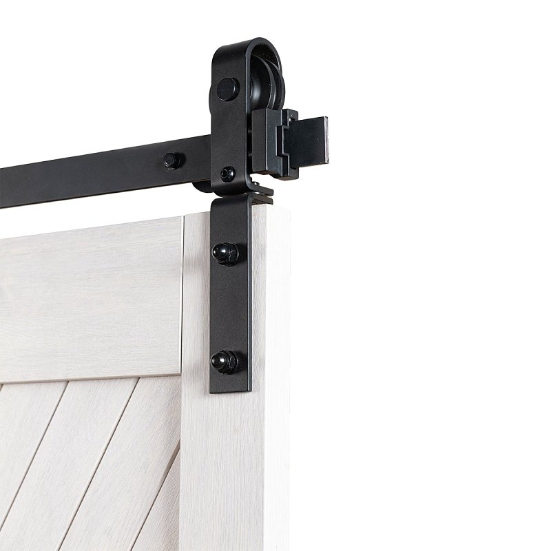Renin BD952-04800-MB Bifold Barn Door Hardware Kit, 48 in L Track, Steel, Matte