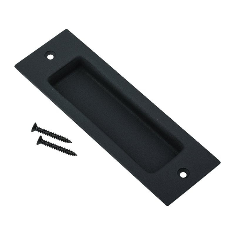 Renin BD460-MB Rectangular Door Pull, 53 mm W, 15.5 mm D, 165 mm H, Matte Black