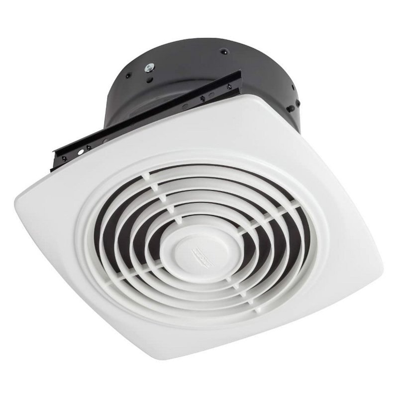 Broan 505 Verticle Discharge Fan, 8 in L, 8-1/2 in W, 1.5 A, 120 V, 180 cfm Air, Steel, White