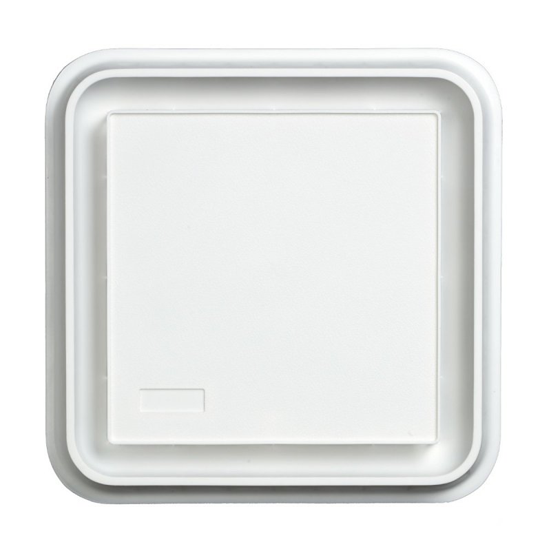 Broan BP20 Grill Assembly, 10 in L, 10 in W, Square, Plastic, White