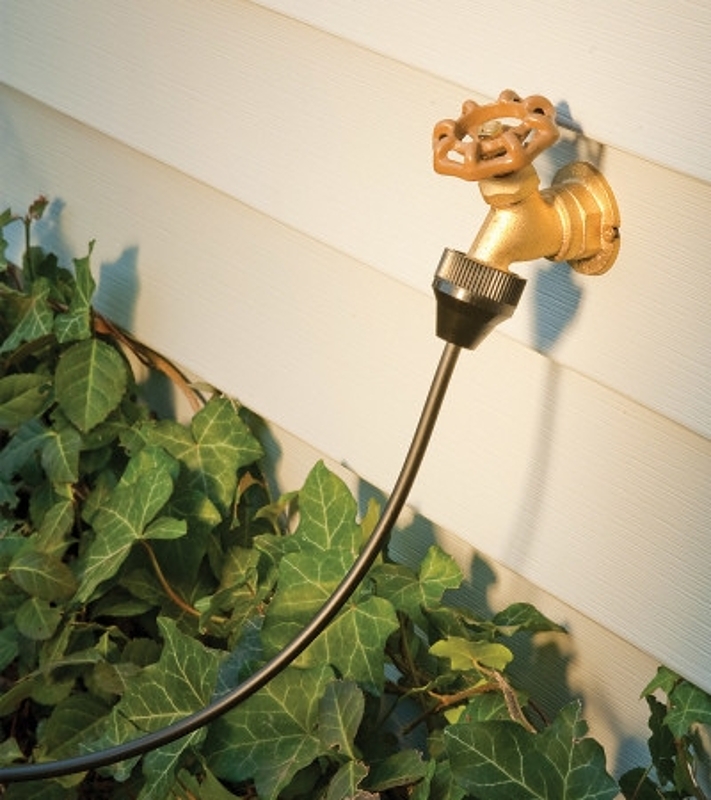Rain Bird HE025DPSM Drip Irrigation Adapter, 3/4 x 1/4 in Connection, FHT x Tube, Plastic, Black