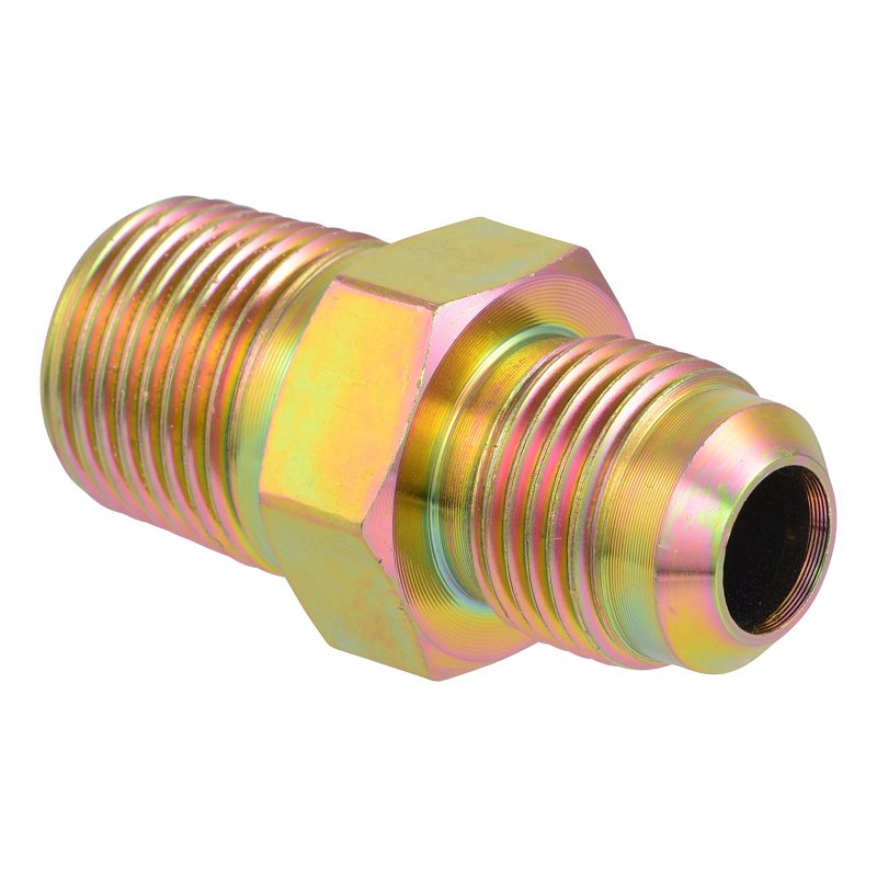 Eastman 65704B Gas Adapter, 1/2 in, Flare x MIP, Steel, Zinc-Plated