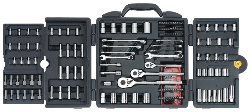 STANLEY 96-011 Mechanic's Tool Set, 170-Piece, Chrome Vanadium, Chrome Vanadium