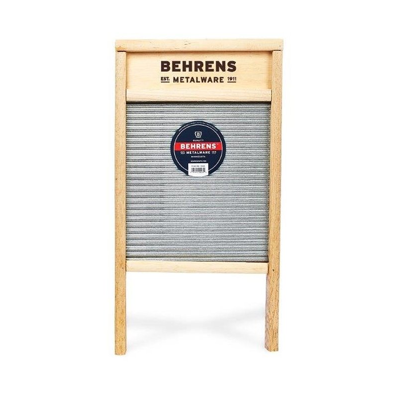 Behrens BWBG12 Galvanized Washboard, 1-3/4 in L, 12-3/8 in W, Wood