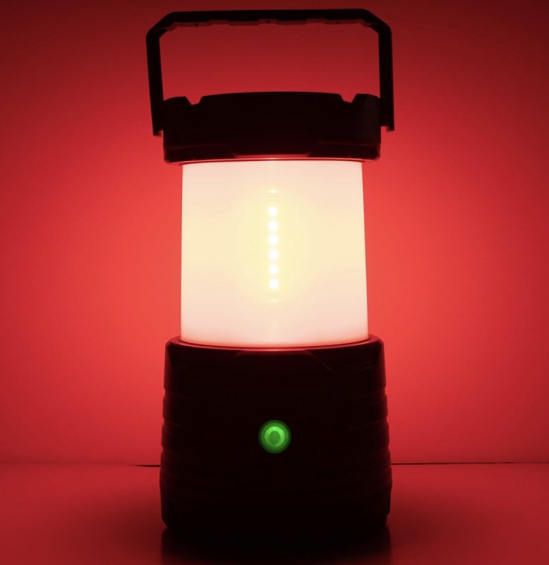 Dorcy 41-3776 Hybrid Lantern, Lithium-Ion Battery, LED Lamp, Black/Gray