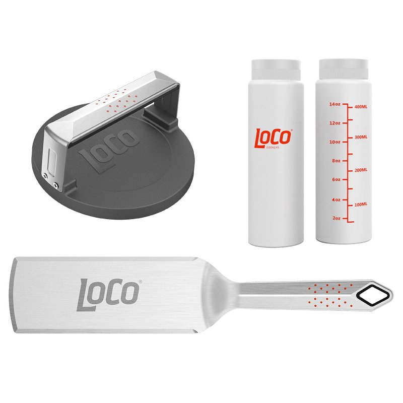 LoCo 2023050267 Griddle Burger Kit, Ergonomic Handle
