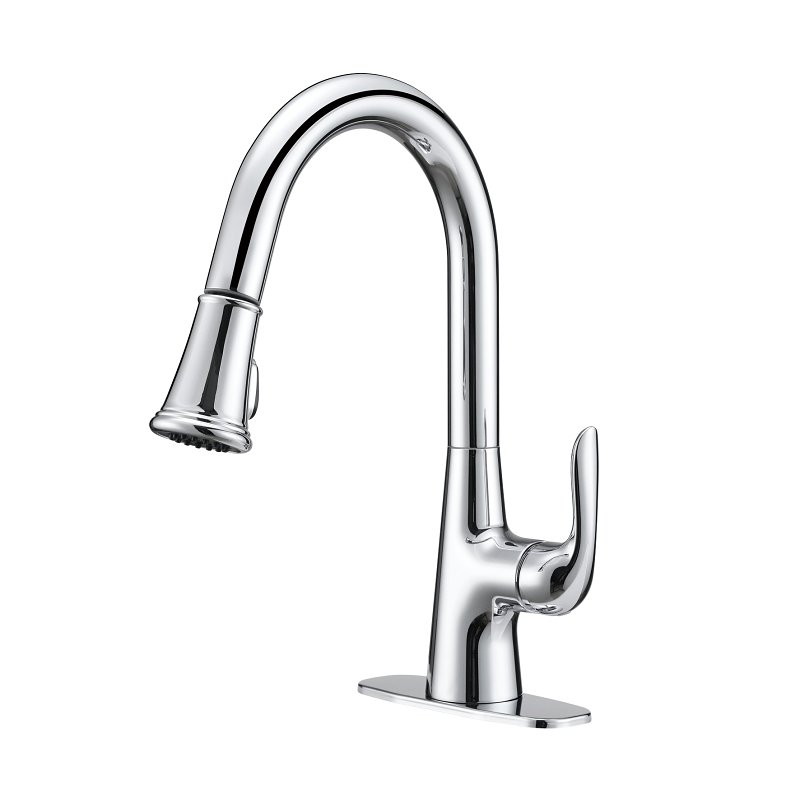 Pull-Down Lndry Faucet 1H Chrm
