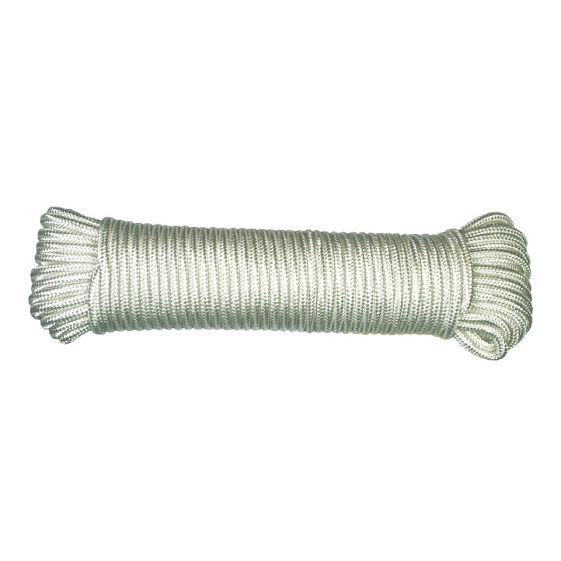 Ben-Mor 60635 Series Clothesline Rope, 7/32 in Dia, 100 ft L, Polyester, White