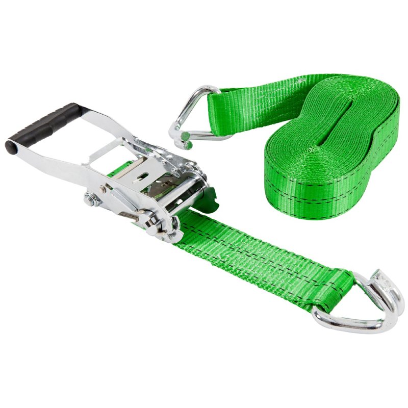 Keeper 47374 Tie-Down Strap, 2 in W, 30 ft L, Green, 3333 lb Working Load, J-Hook End