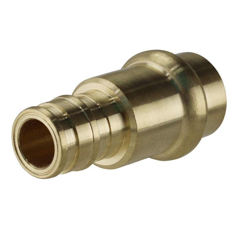 Apollo EPXPR1212 Adapter, 1/2 in, PEX A Barb x Press Fit, Brass, 200 psi Pressure