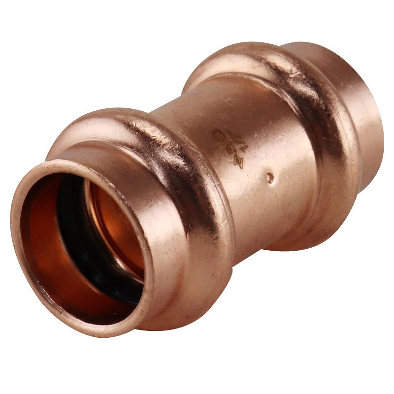 Apollo XPRC12 Coupling with Stop, 1/2 in, Press Fit, Copper, 300 psi Pressure